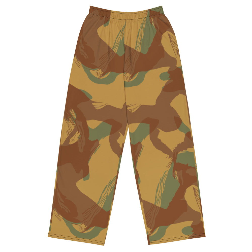 British WW2 Denison Airborne Autumn CAMO unisex wide-leg pants - 2XS - Unisex Wide-Leg Pants