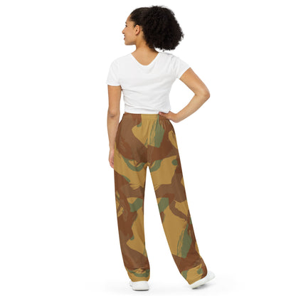 British WW2 Denison Airborne Autumn CAMO unisex wide-leg pants - Unisex Wide-Leg Pants