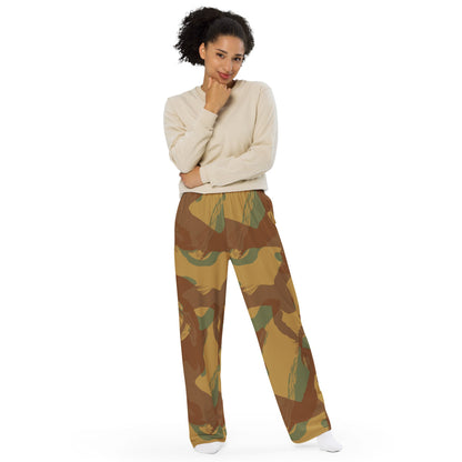 British WW2 Denison Airborne Autumn CAMO unisex wide-leg pants - Unisex Wide-Leg Pants