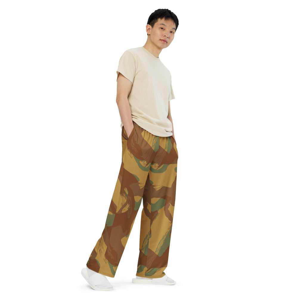 British WW2 Denison Airborne Autumn CAMO unisex wide-leg pants - Unisex Wide-Leg Pants