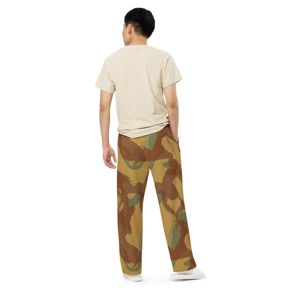 British WW2 Denison Airborne Autumn CAMO unisex wide-leg pants - Unisex Wide-Leg Pants