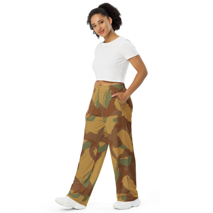 British WW2 Denison Airborne Autumn CAMO unisex wide-leg pants - Unisex Wide-Leg Pants