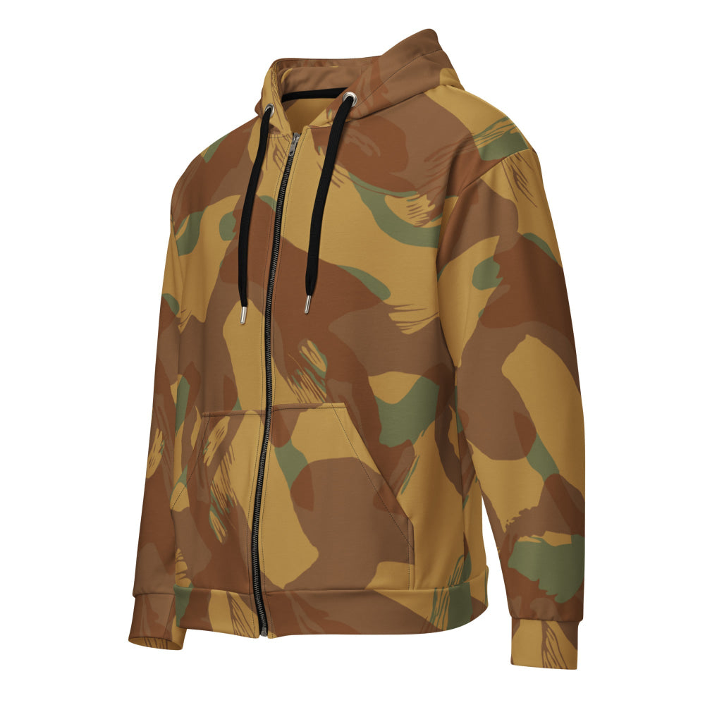 British WW2 Denison Airborne Autumn CAMO Unisex zip hoodie - 2XS - Zip Hoodie