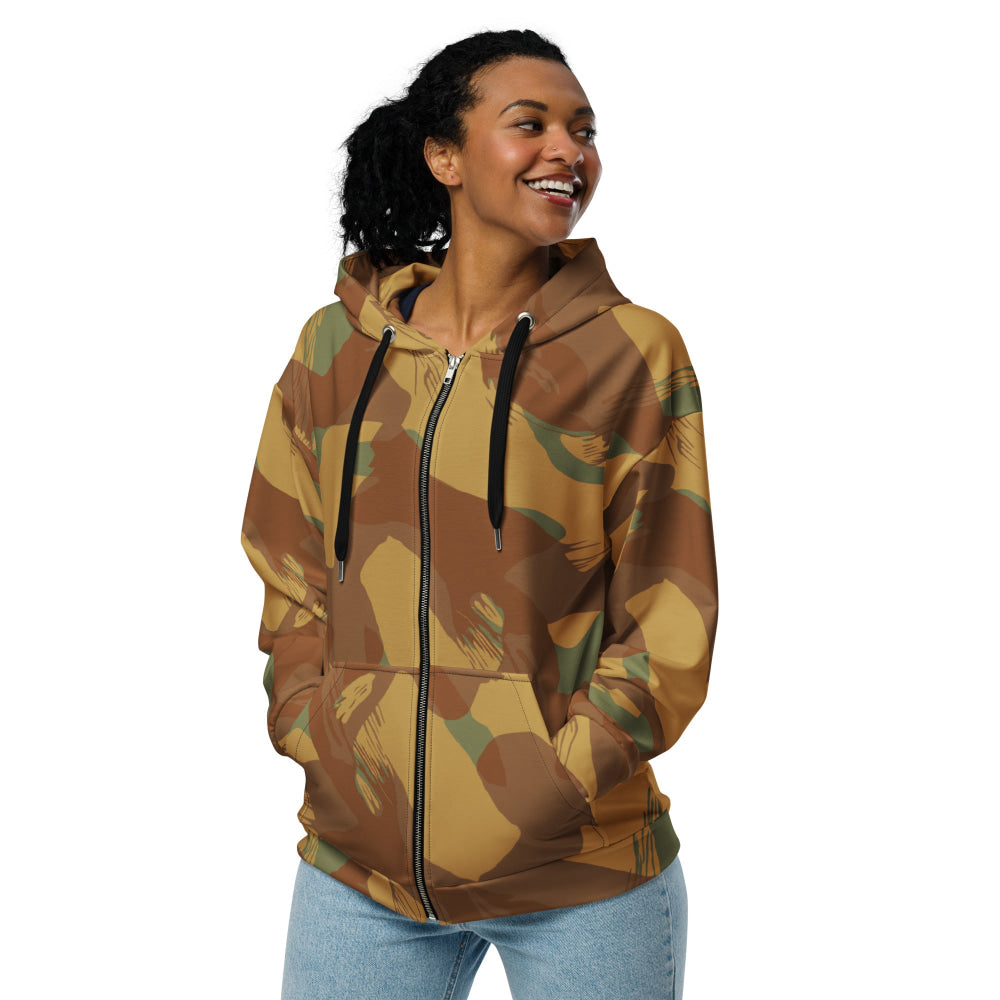 British WW2 Denison Airborne Autumn CAMO Unisex zip hoodie - Zip Hoodie