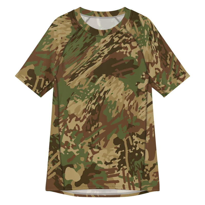 Brushstroke Anti-poaching CAMO Mens Short-Sleeve Rash Guard - 2XS - SS