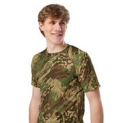 Brushstroke Anti-poaching CAMO Mens Short-Sleeve Rash Guard - SS