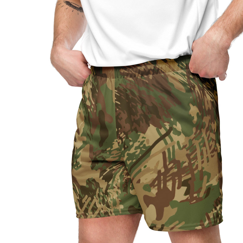 Brushstroke Anti-poaching CAMO Unisex Mesh Shorts