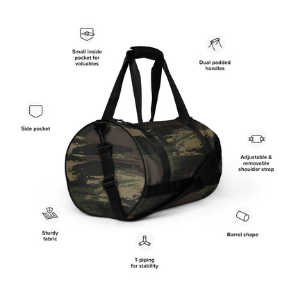 Brushstroke Jungle CAMO gym bag