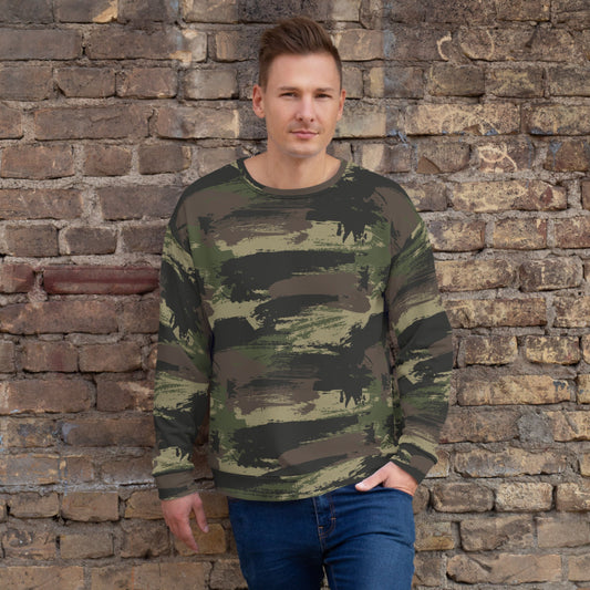 Brushstroke Jungle CAMO Unisex Sweatshirt - XS