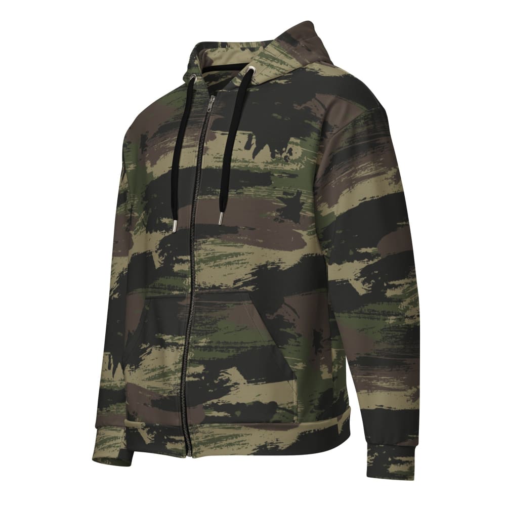 Brushstroke Jungle CAMO Unisex zip hoodie - 2XS