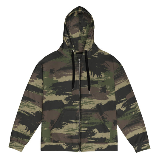 Brushstroke Jungle CAMO Unisex zip hoodie - Zip Hoodie