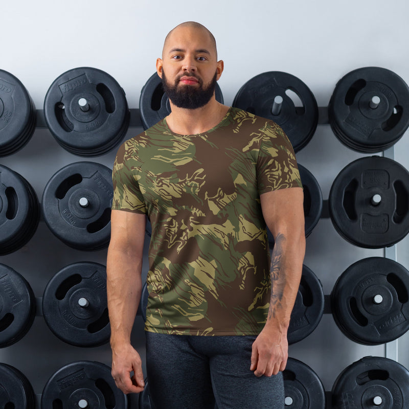 Brushstroke Rhodesian CAMO Mens Athletic T-Shirt - XS - Shirt