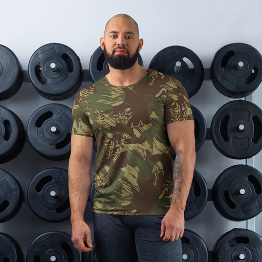 Brushstroke Rhodesian CAMO Mens Athletic T-Shirt - XS - Shirt