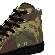 Brushstroke Rhodesian CAMO Mens High-Top Canvas Shoes
