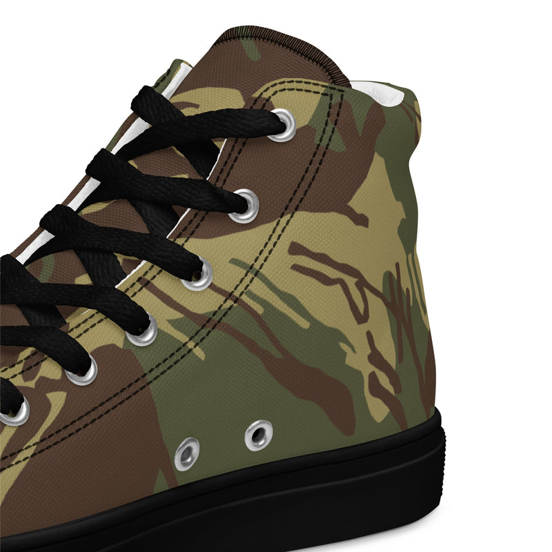 Brushstroke Rhodesian CAMO Mens High-Top Canvas Shoes
