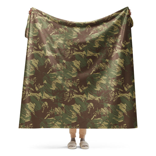 Brushstroke Rhodesian CAMO Sherpa Blanket - 60″×80″