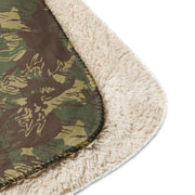 Brushstroke Rhodesian CAMO Sherpa Blanket