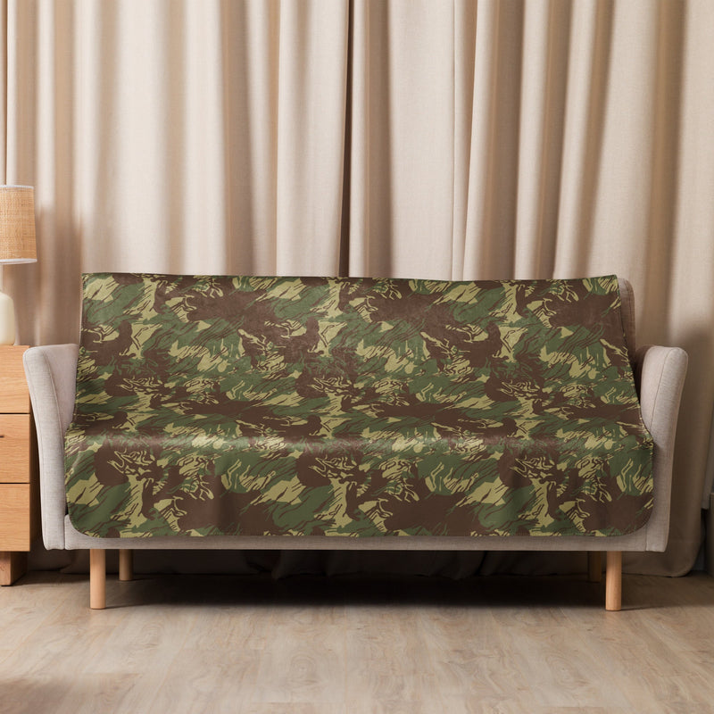Brushstroke Rhodesian CAMO Sherpa Blanket