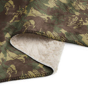 Brushstroke Rhodesian CAMO Sherpa Blanket