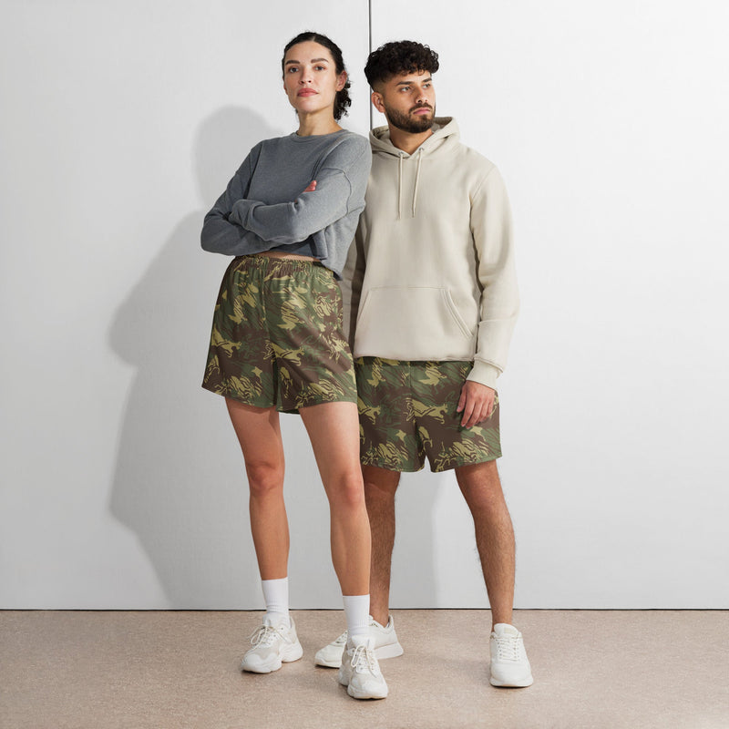 Brushstroke Rhodesian CAMO Unisex Athletic Long Shorts