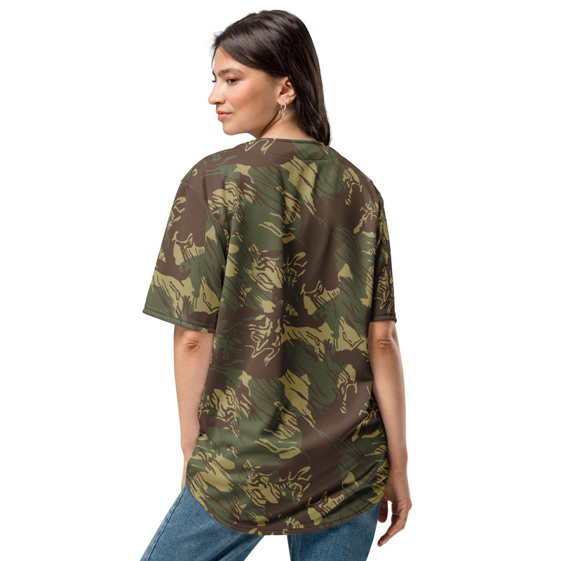 Brushstroke Rhodesian CAMO Unisex Baseball Jersey