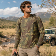 Brushstroke Rhodesian CAMO Unisex Long-Sleeve Shirt - XS
