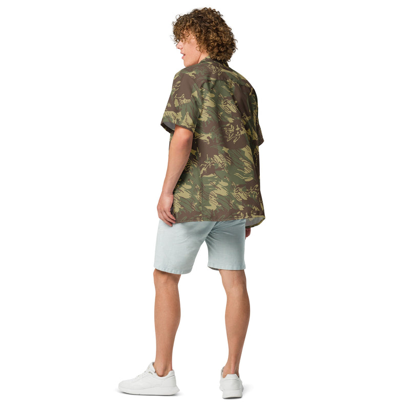 Brushstroke Rhodesian CAMO Unisex Short-Sleeve Button Shirt - Button-Up