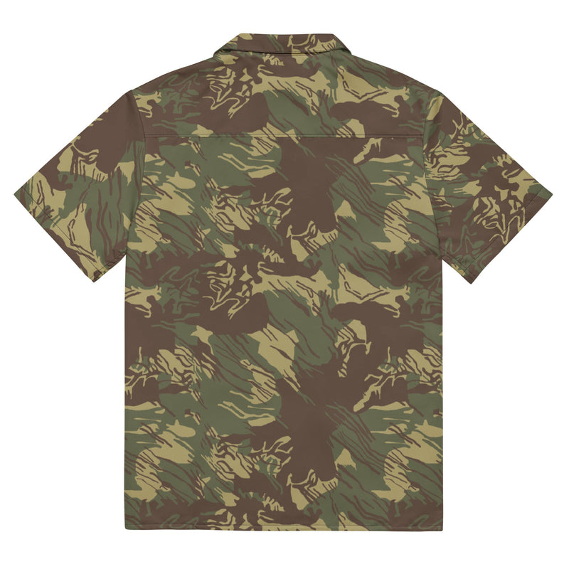 Brushstroke Rhodesian CAMO Unisex Short-Sleeve Button Shirt - Button-Up