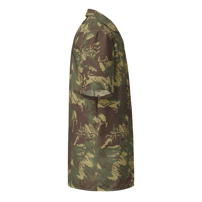 Brushstroke Rhodesian CAMO Unisex Short-Sleeve Button Shirt - Button-Up