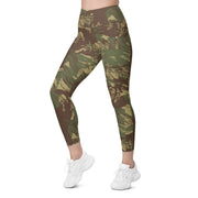 Brushstroke Rhodesian CAMO Womens Leggings with Pockets - Women