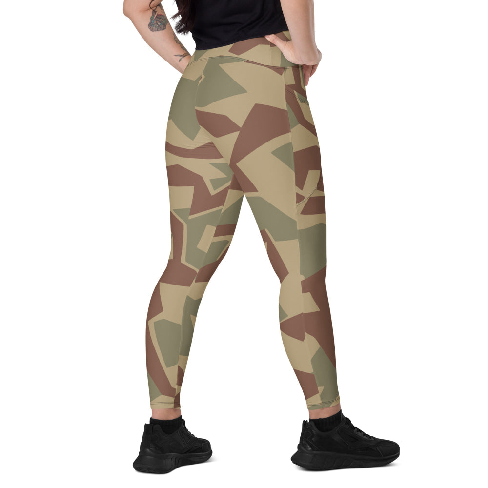 Bulgarian 1951 Splinter CAMO Leggings with pockets - 2XS - Womens With Pockets