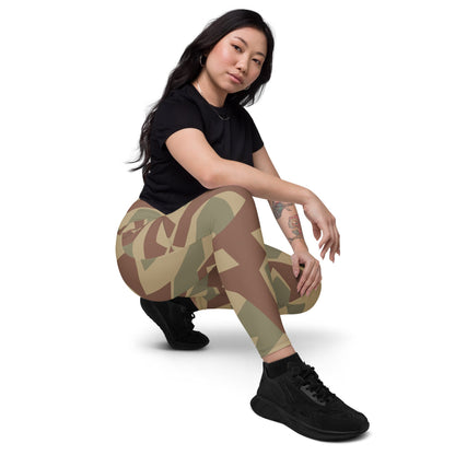 Bulgarian 1951 Splinter CAMO Leggings with pockets - Womens With Pockets