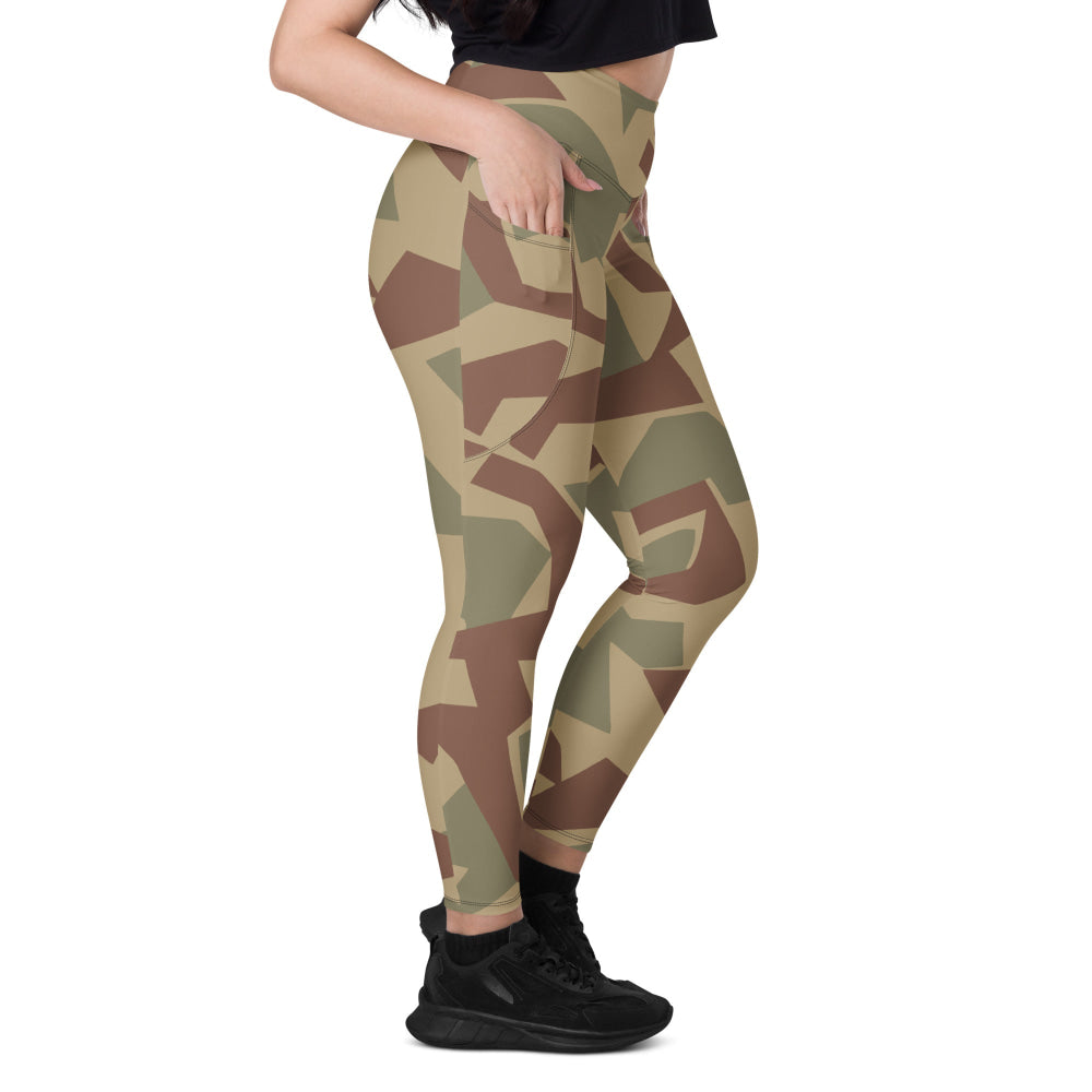 Bulgarian 1951 Splinter CAMO Leggings with pockets - Womens With Pockets