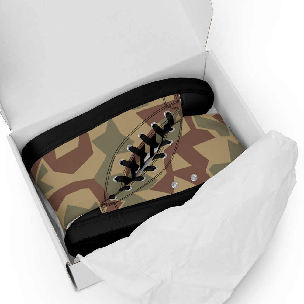 Bulgarian 1951 Splinter CAMO Men’s high top canvas shoes - Mens High Top Canvas Shoes