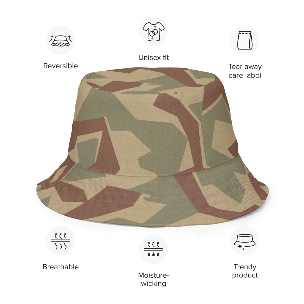 Bulgarian 1951 Splinter CAMO Reversible bucket hat - Bucket Hat