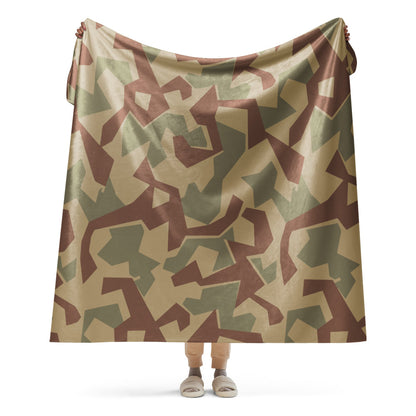 Bulgarian 1951 Splinter CAMO Sherpa blanket - 60″×80″ - Blanket