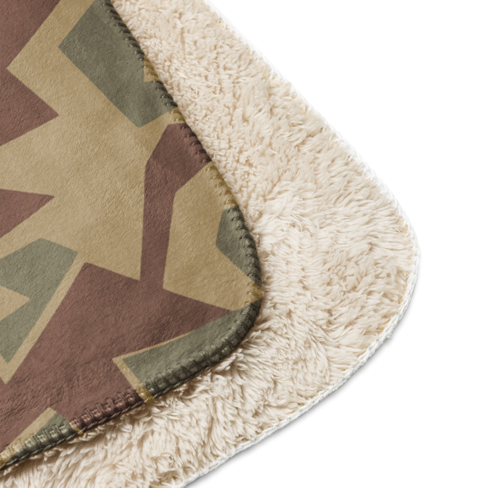 Bulgarian 1951 Splinter CAMO Sherpa blanket - Blanket