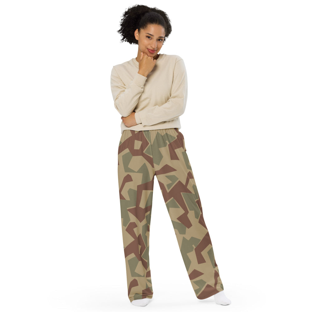 Bulgarian 1951 Splinter CAMO unisex wide-leg pants - Unisex Wide-Leg Pants