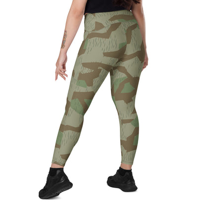 Bulgarian 1968 Airborne Splinter CAMO Leggings with pockets - Womens With Pockets