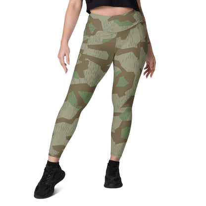 Bulgarian 1968 Airborne Splinter CAMO Leggings with pockets - Womens With Pockets