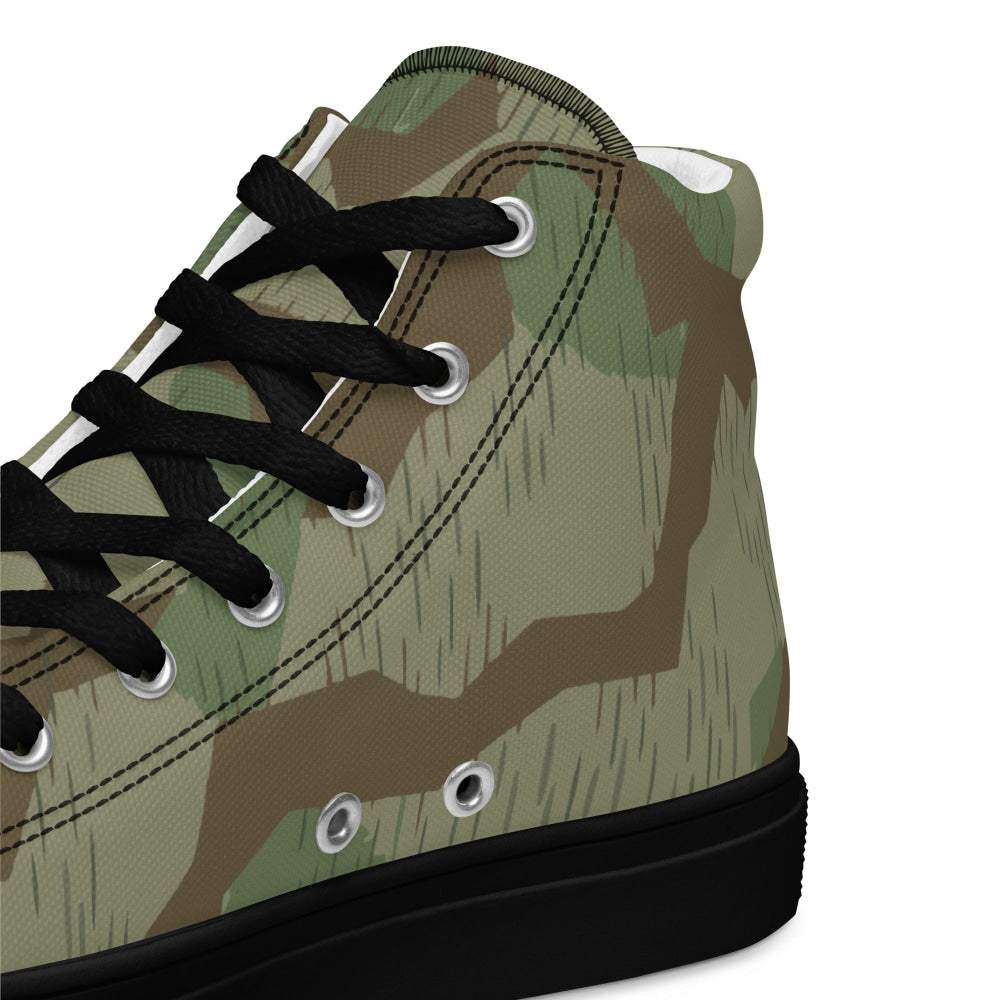 Bulgarian 1968 Airborne Splinter CAMO Men’s high top canvas shoes - Mens High Top Canvas Shoes