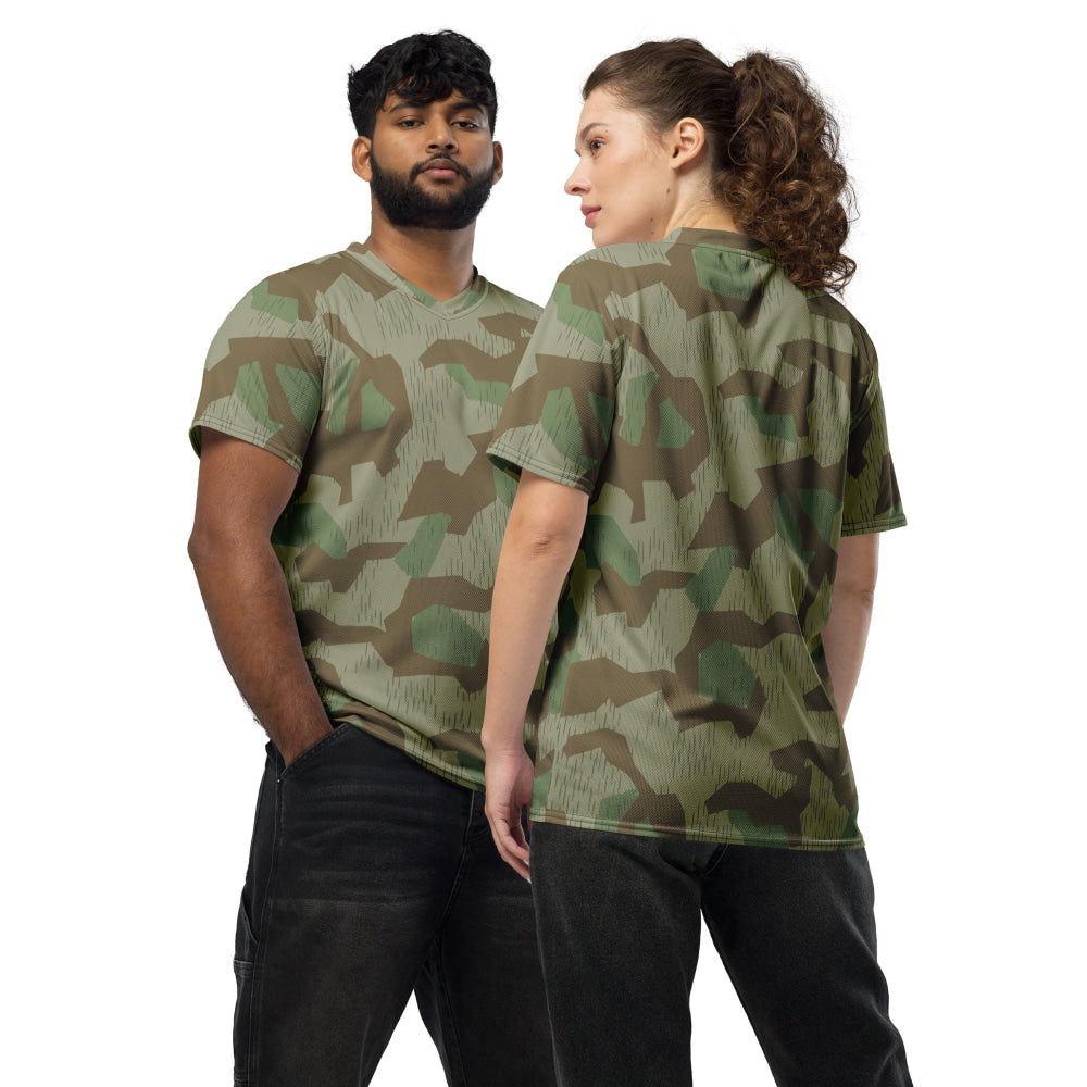 Bulgarian 1968 Airborne Splinter CAMO unisex sports jersey - 2XS - Unisex Sports Jersey