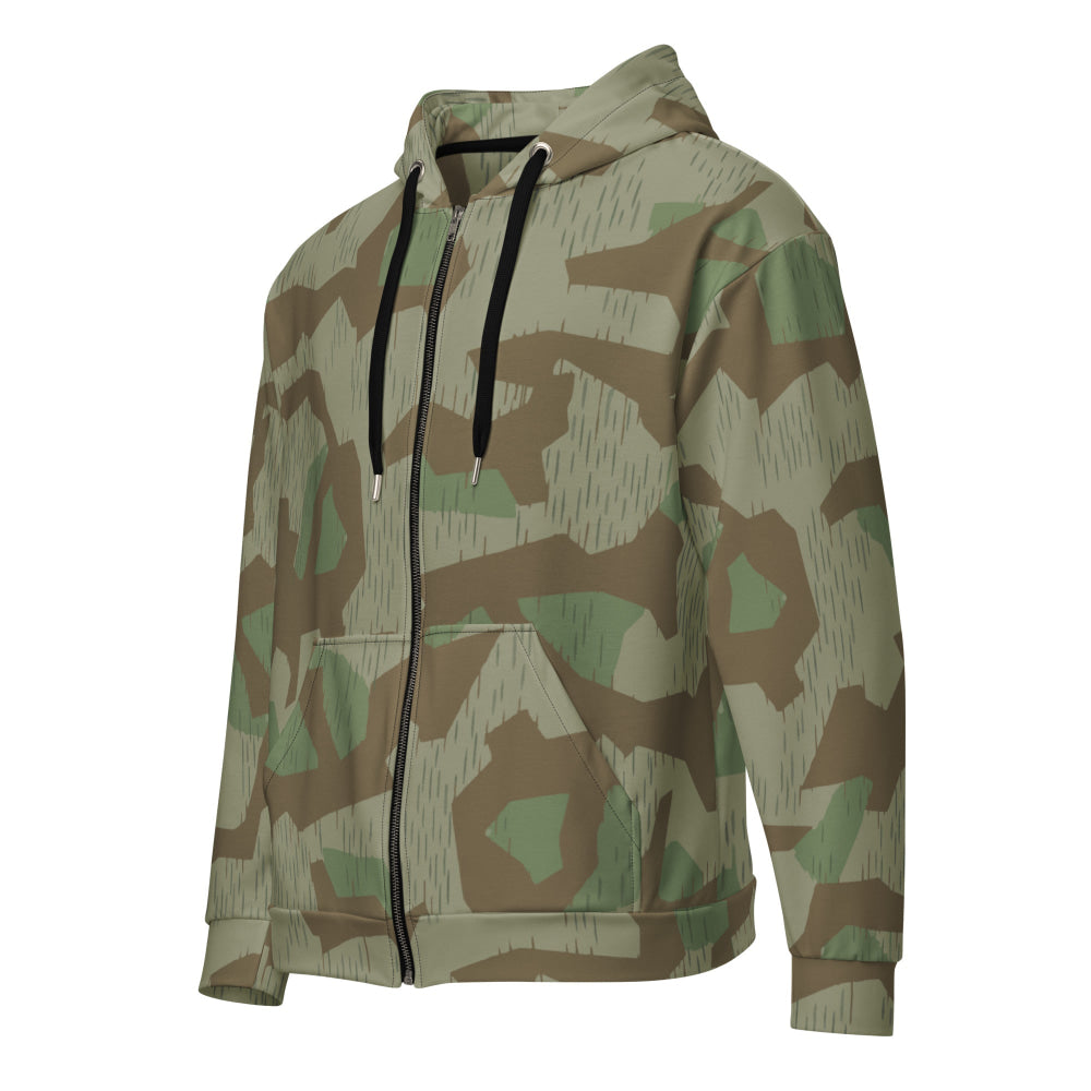 Bulgarian 1968 Airborne Splinter CAMO Unisex zip hoodie - 2XS - Zip Hoodie