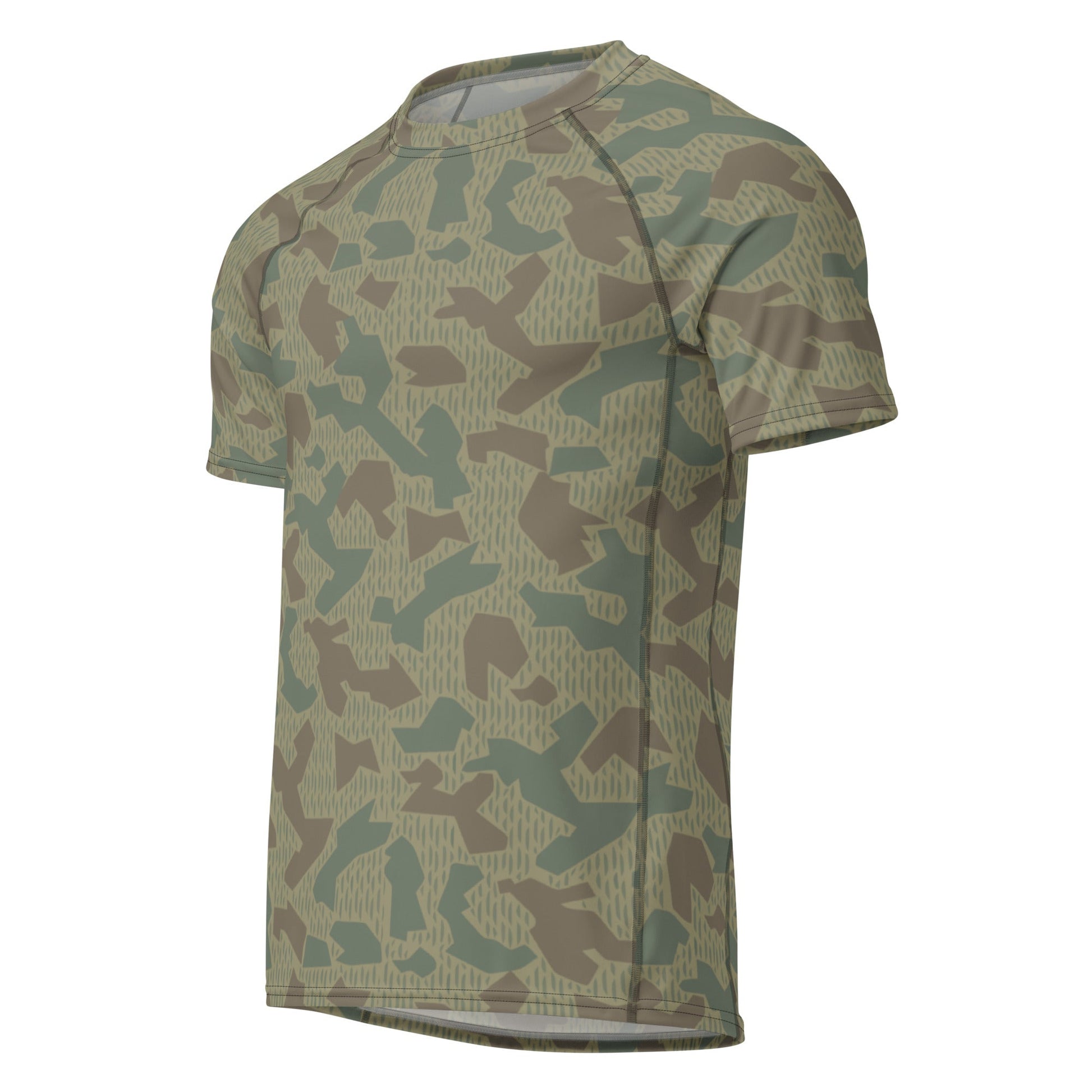 Bulgarian 1979 Splinter Airborne CAMO Mens Short-Sleeve Rash Guard - Short-sleeve Guards
