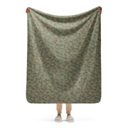 Splinter Airborne 1979 CAMO Sherpa Blanket - 50″×60″