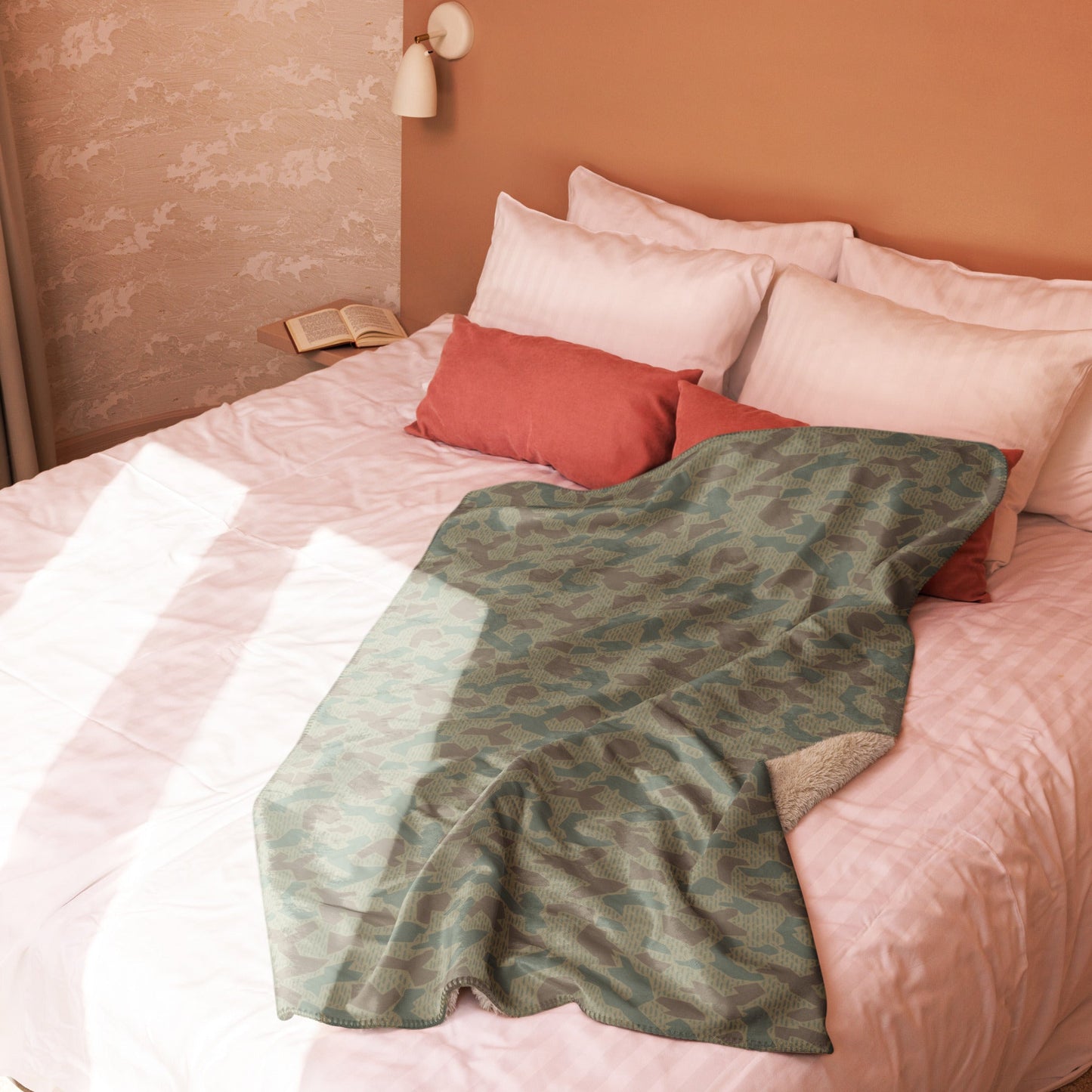 Bulgarian 1979 Splinter Airborne CAMO Sherpa Blanket