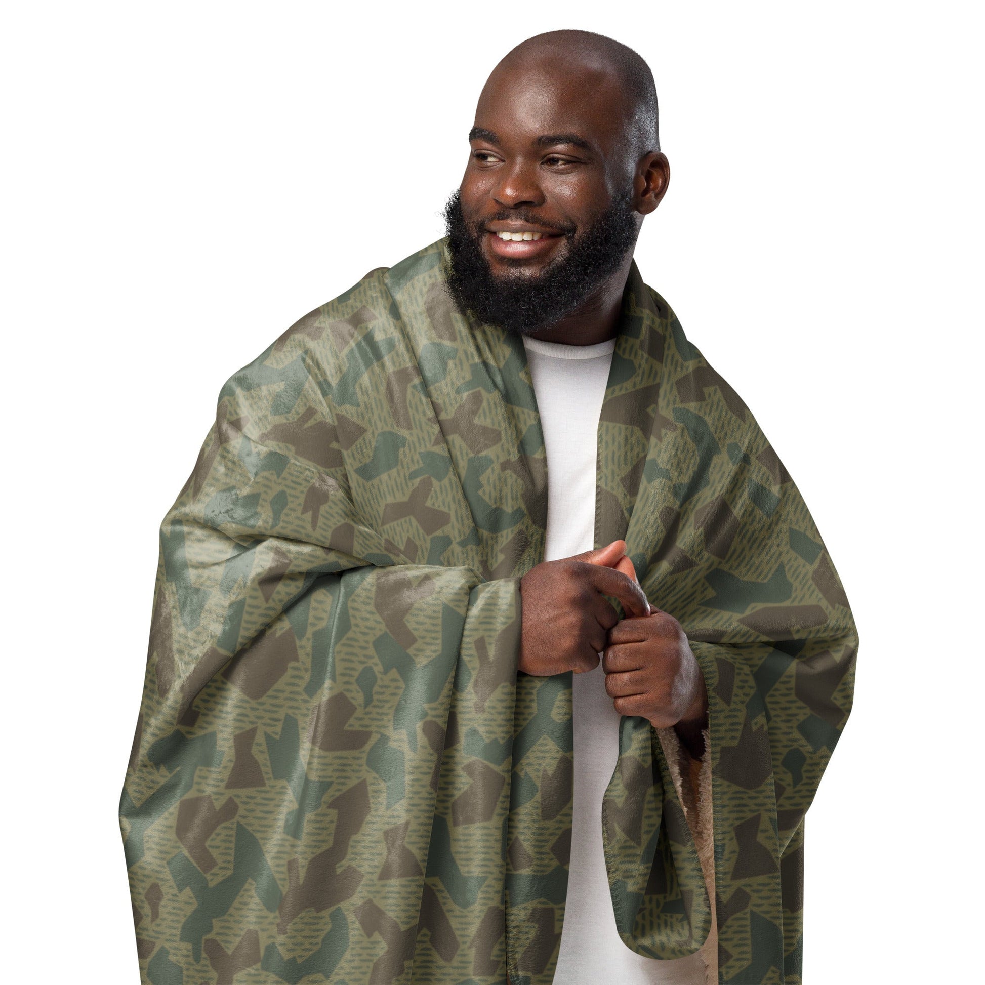 Bulgarian 1979 Splinter Airborne CAMO Sherpa Blanket