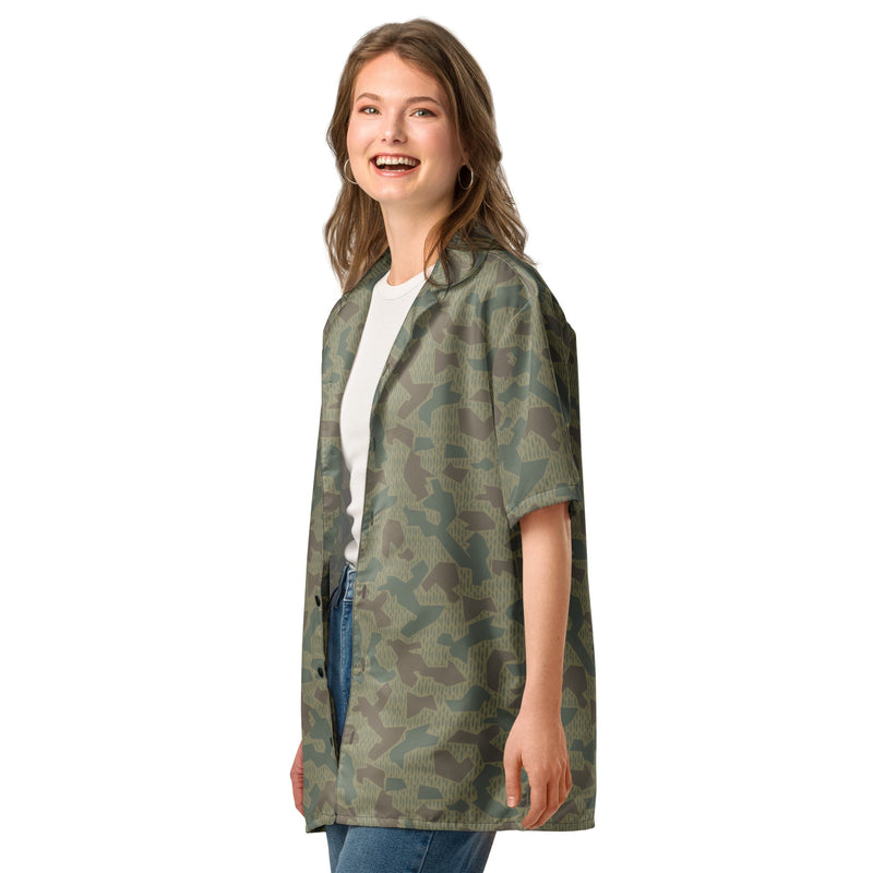 Splinter Airborne 1979 CAMO Unisex Short-Sleeve Button Shirt - Button-Up
