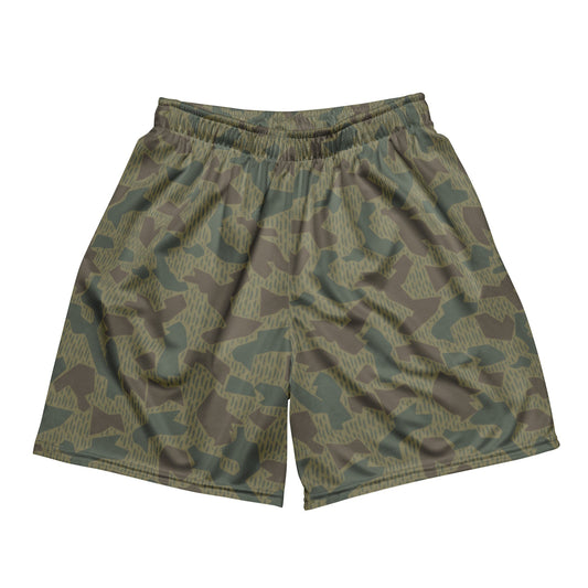 Bulgarian 1979 Splinter Airborne CAMO Unisex mesh shorts - 2XS - Mesh Shorts
