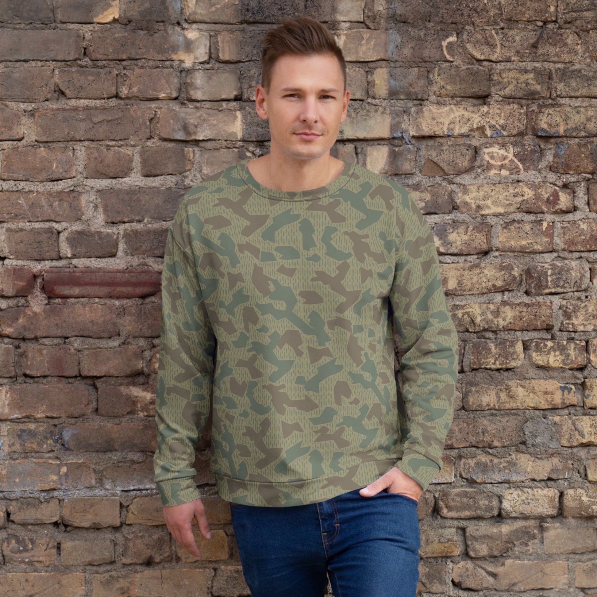 Bulgarian 1979 Splinter Airborne CAMO Unisex Sweatshirt - 2XS